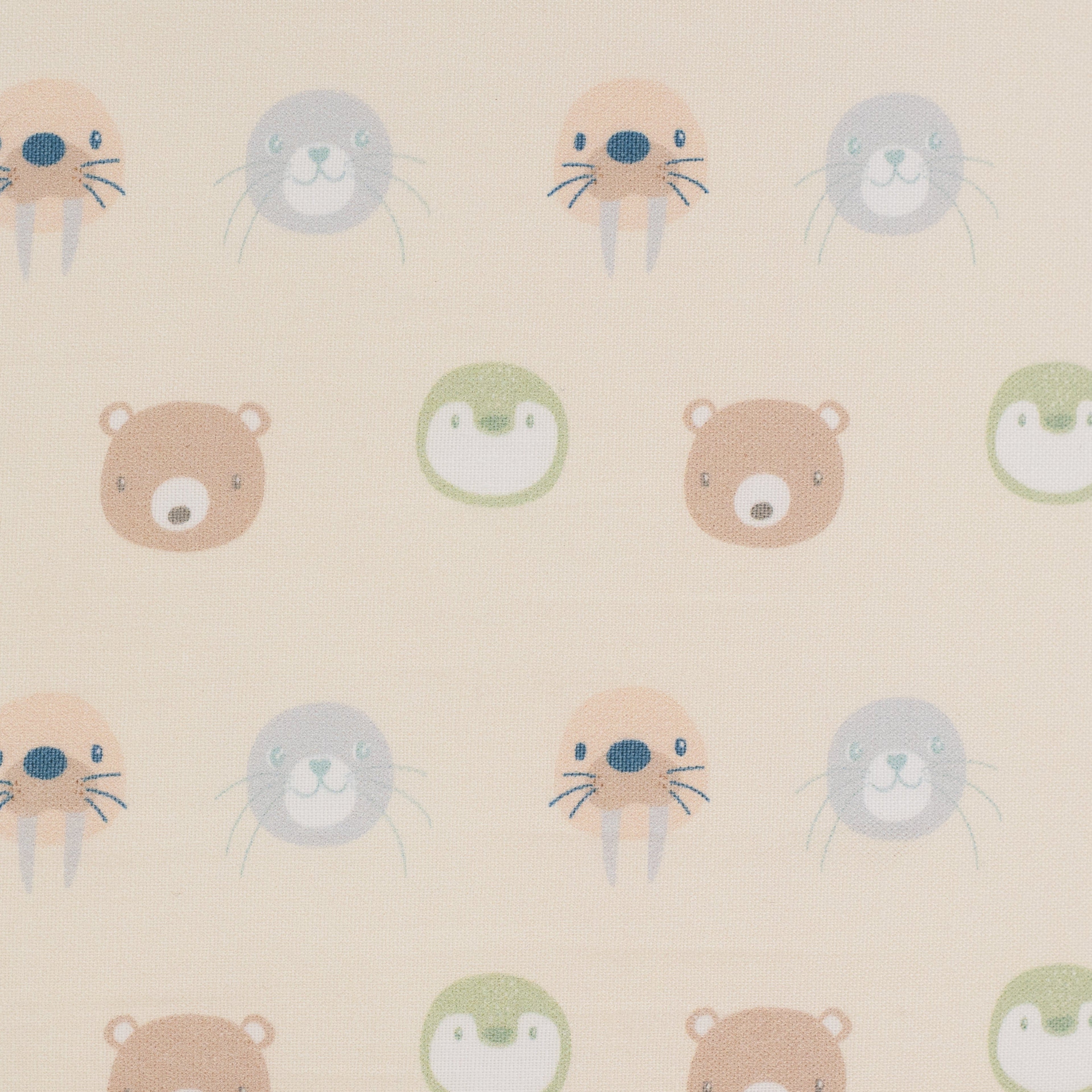 Beige Animal Face Sealy Toddler Pouf
