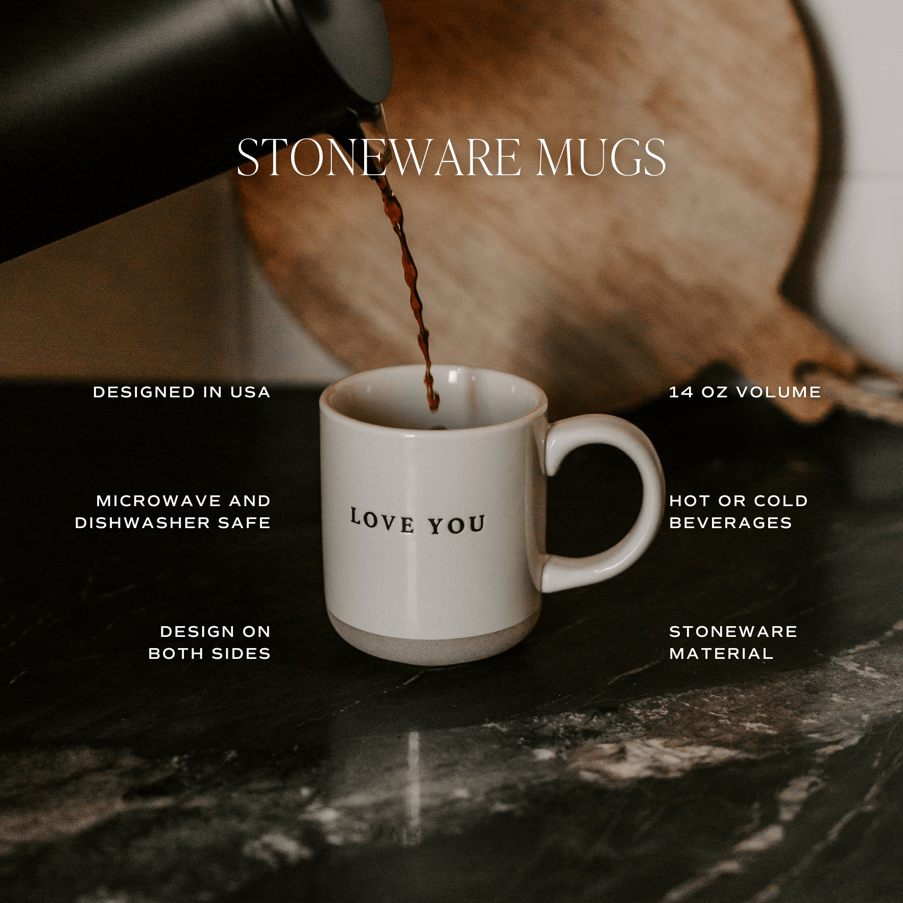 Cross 14 oz Stoneware Coffee Mug