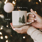 Holly 14 oz Red Stoneware Coffee Mug