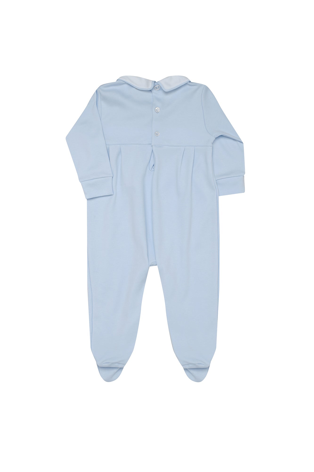 Baby Boy Sailboat Smocked Footie