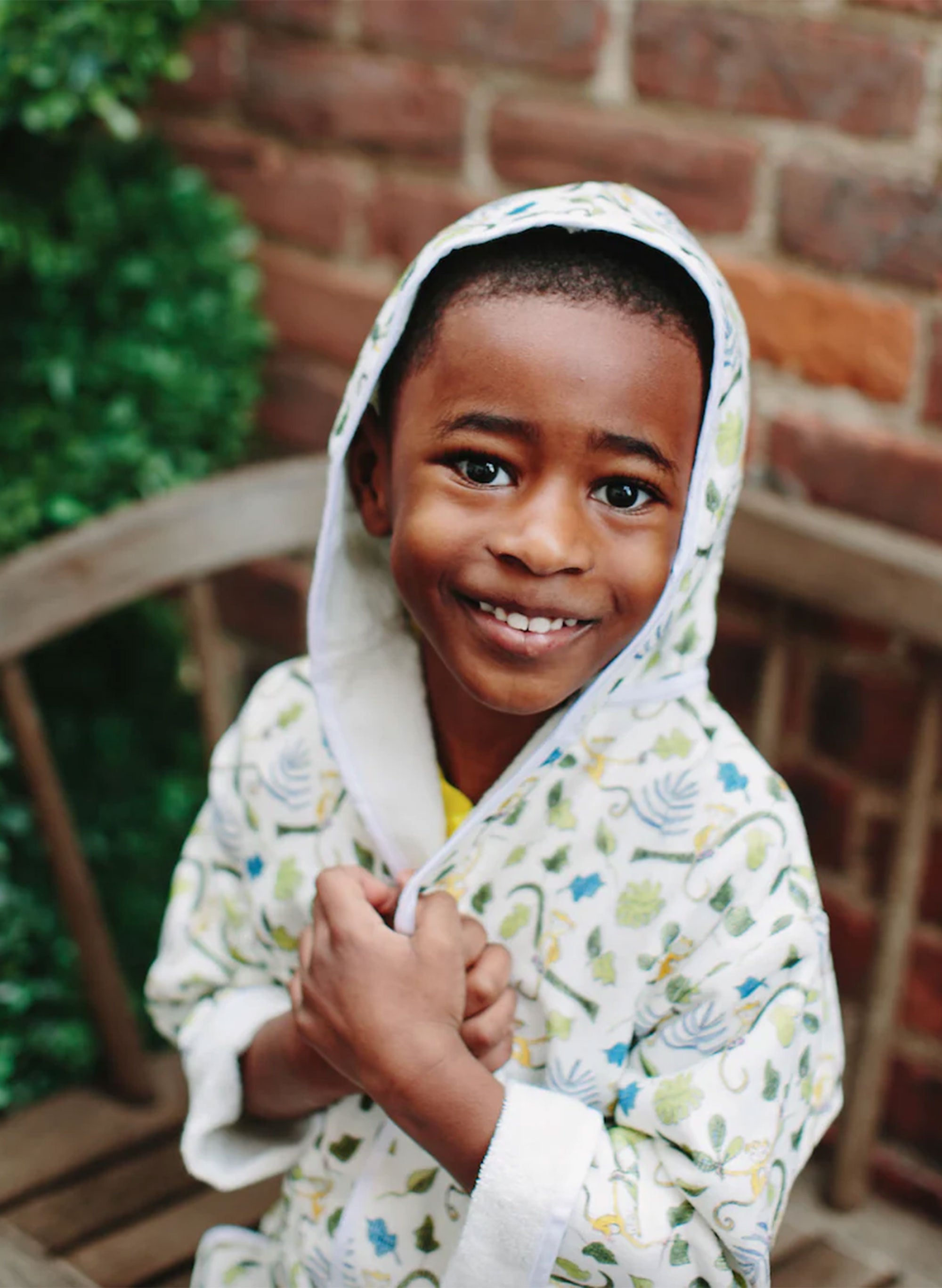 Organic Happy Monkey Bathrobe