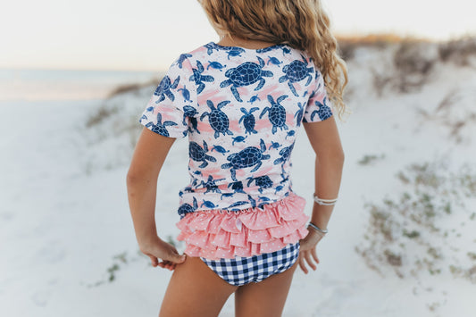 Sophie Sea Turtle Rash Guard Swimsuit