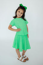 Seafoam Green Scrunchy Twirl Skort