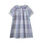 Girls Blue Check Selah Dress