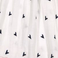 Serena Girls Tassel Dress Red White Navy Embroidery