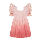 Serena Girls Tassel Dress Rose Ombre