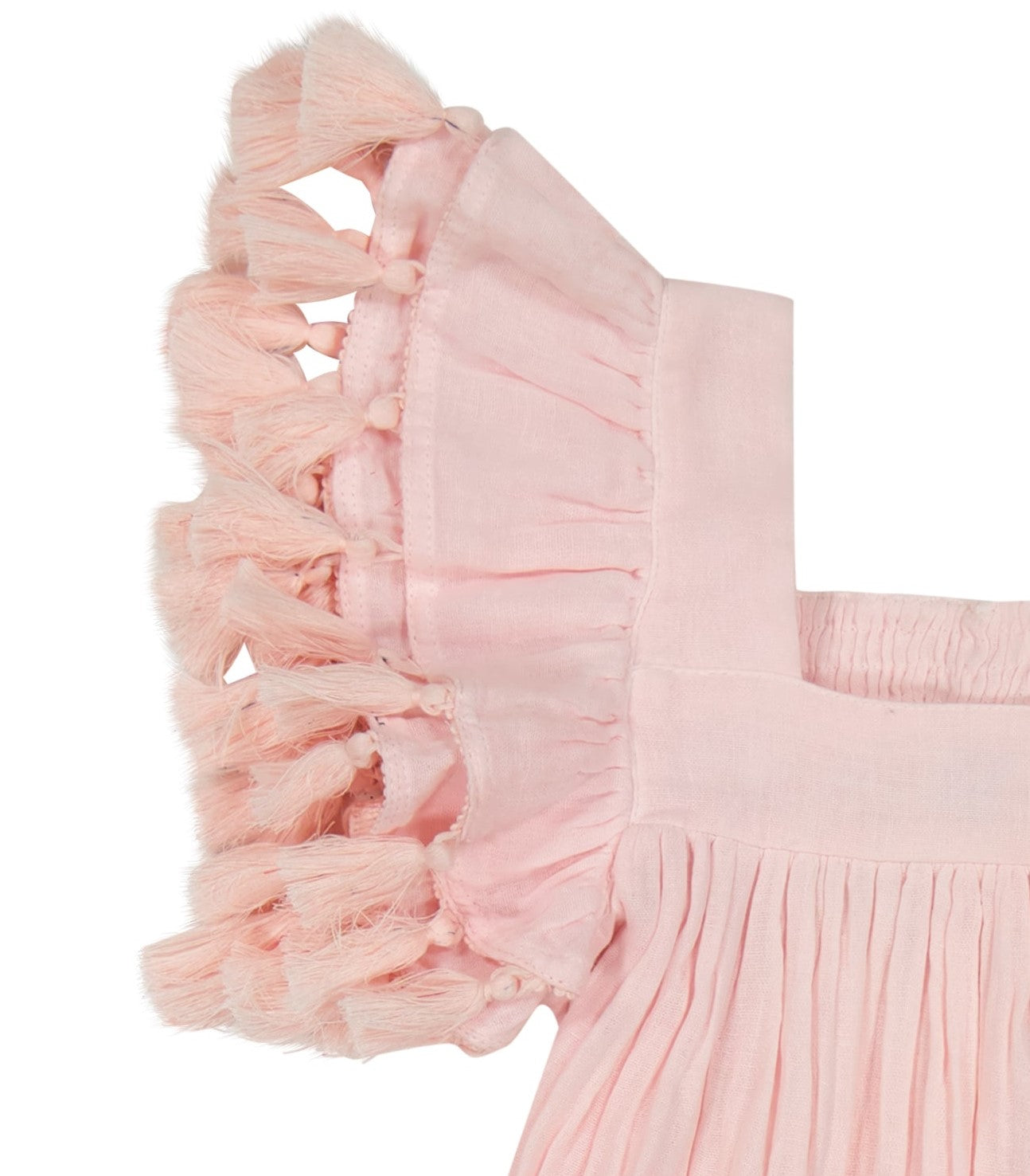 Serena Girls Tassel Dress Rose Ombre