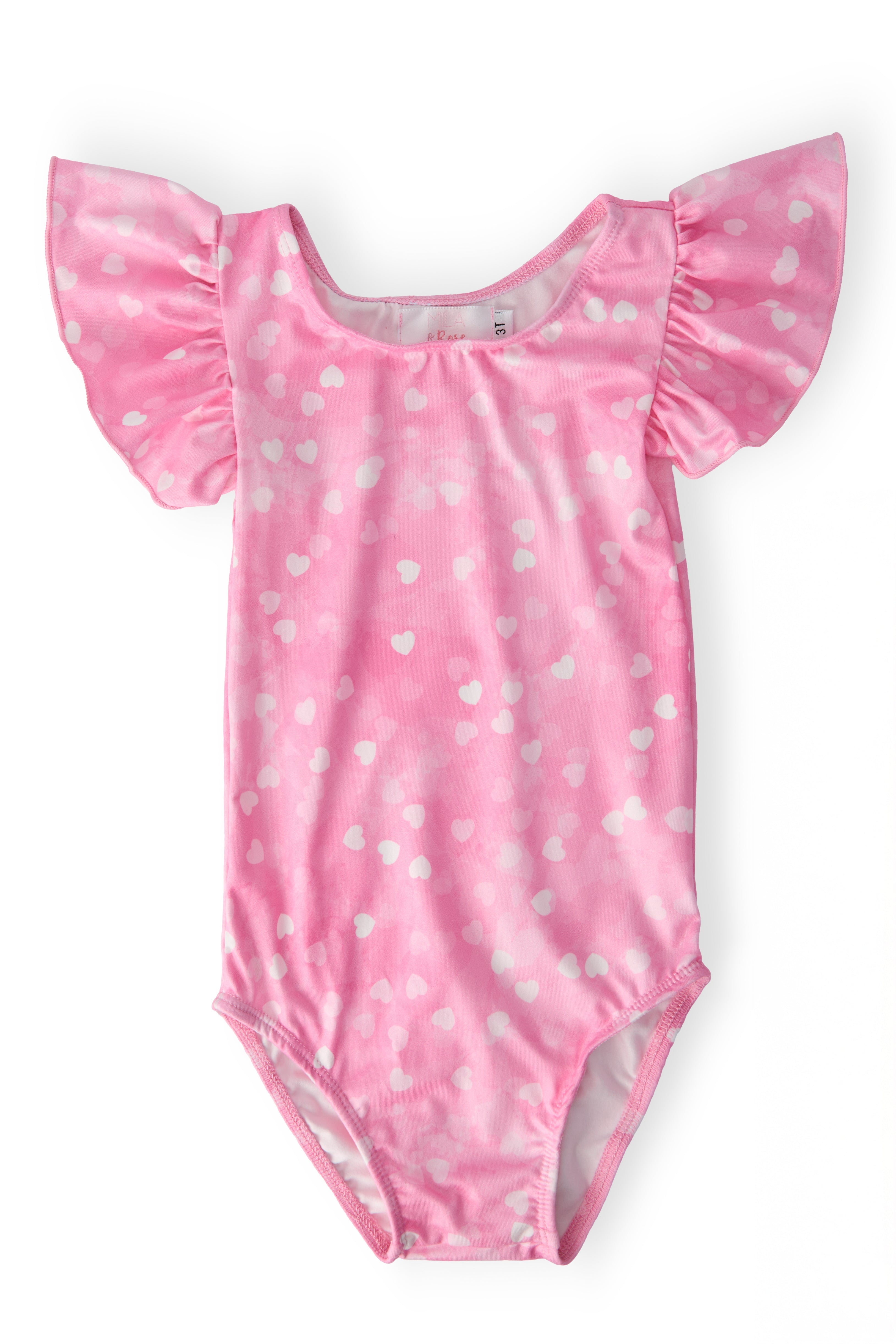 Shine Bright Short Sleeve Flutter Sleeve Leotard