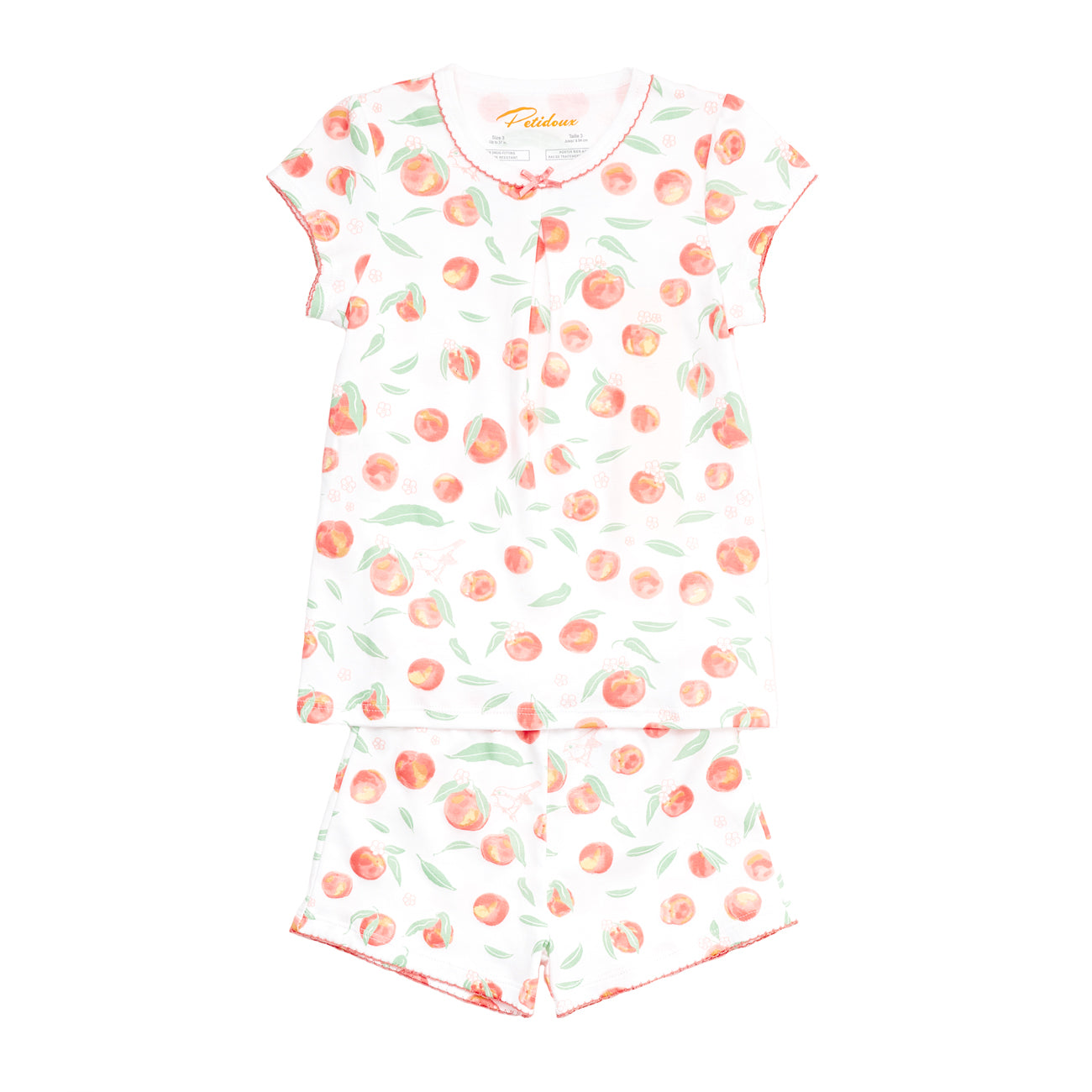 Girls Summer Peaches Pajamas