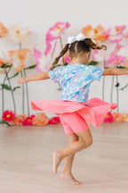 Girls Springtime Splendor Ruffle Pocket Tee