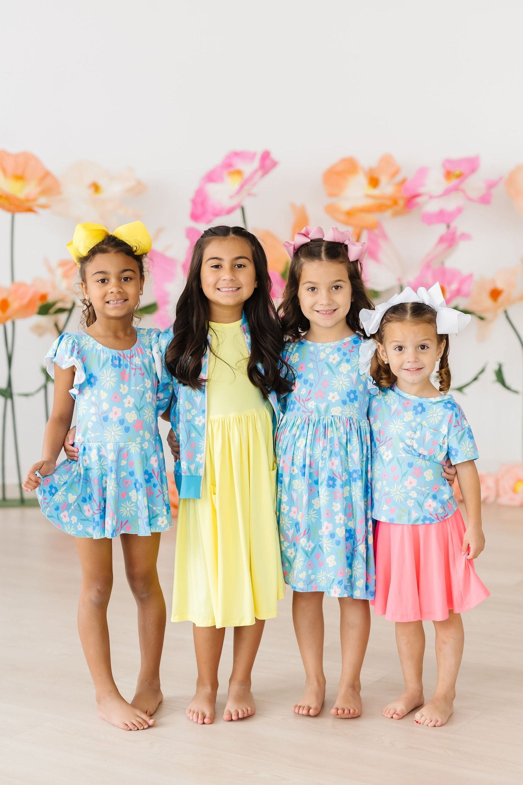 Girls Springtime Splendor Ruffle Pocket Tee
