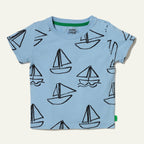 Recycled Cotton Sailboat Print Baby T-Shirt
