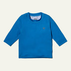 UPF 50+ Recycled Polyester French Blue Kid Rashguard