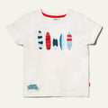 Recycled Cotton Blue Surfboard Kid T-Shirt