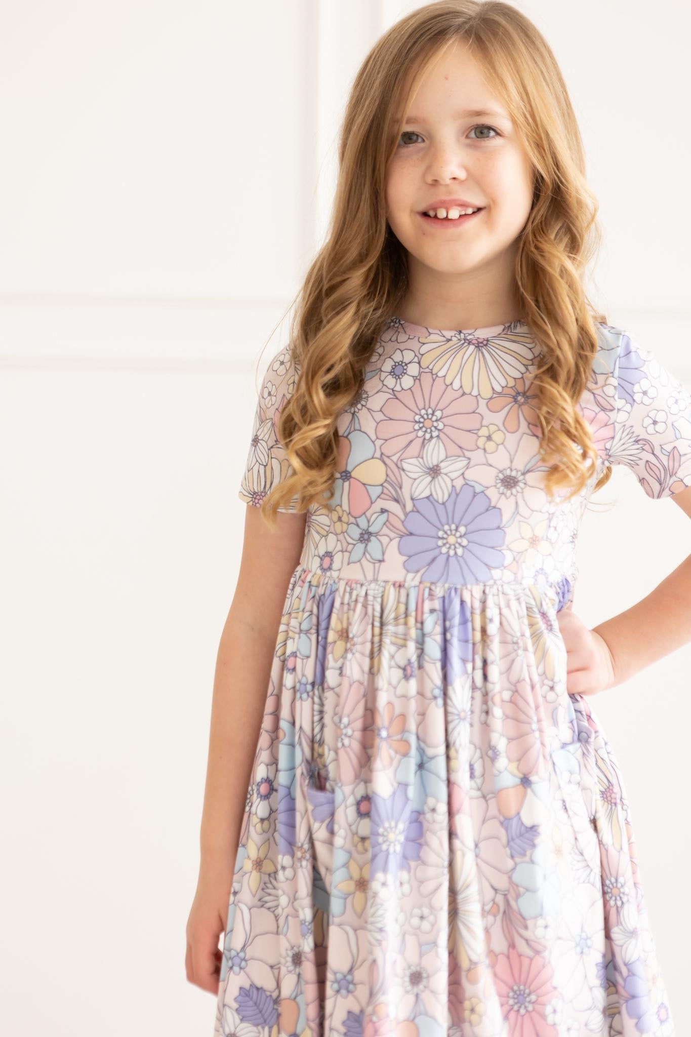 Girls Sweet Escape Floral Twirl Dress