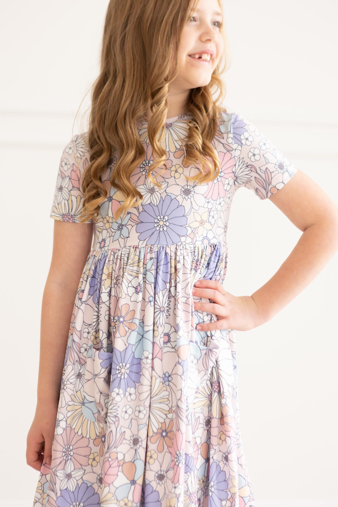 Girls Sweet Escape Floral Twirl Dress