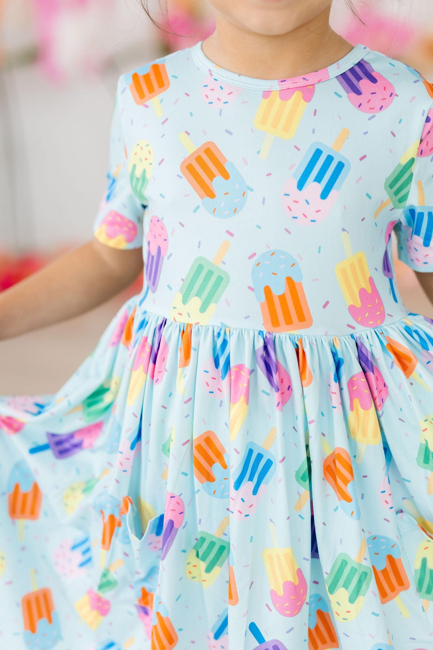 Girls Sweet Treat Twirl Dress with Pockets