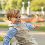 Oliver Overalls in King's Way Khaki Corduroy