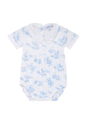 Blue Toile Baby Bubble