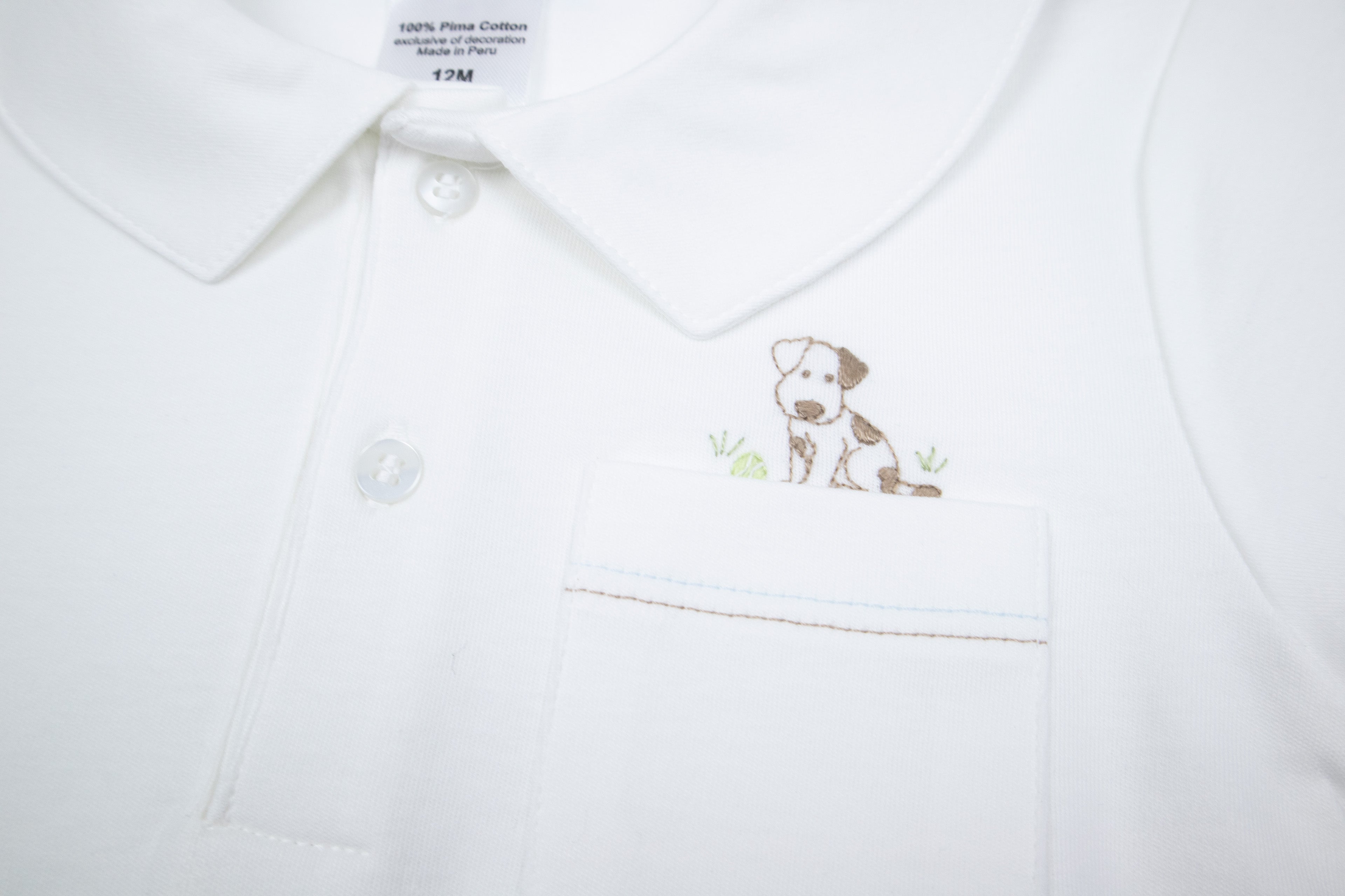 Baby Boy Puppy Pima Cotton Short Play Set