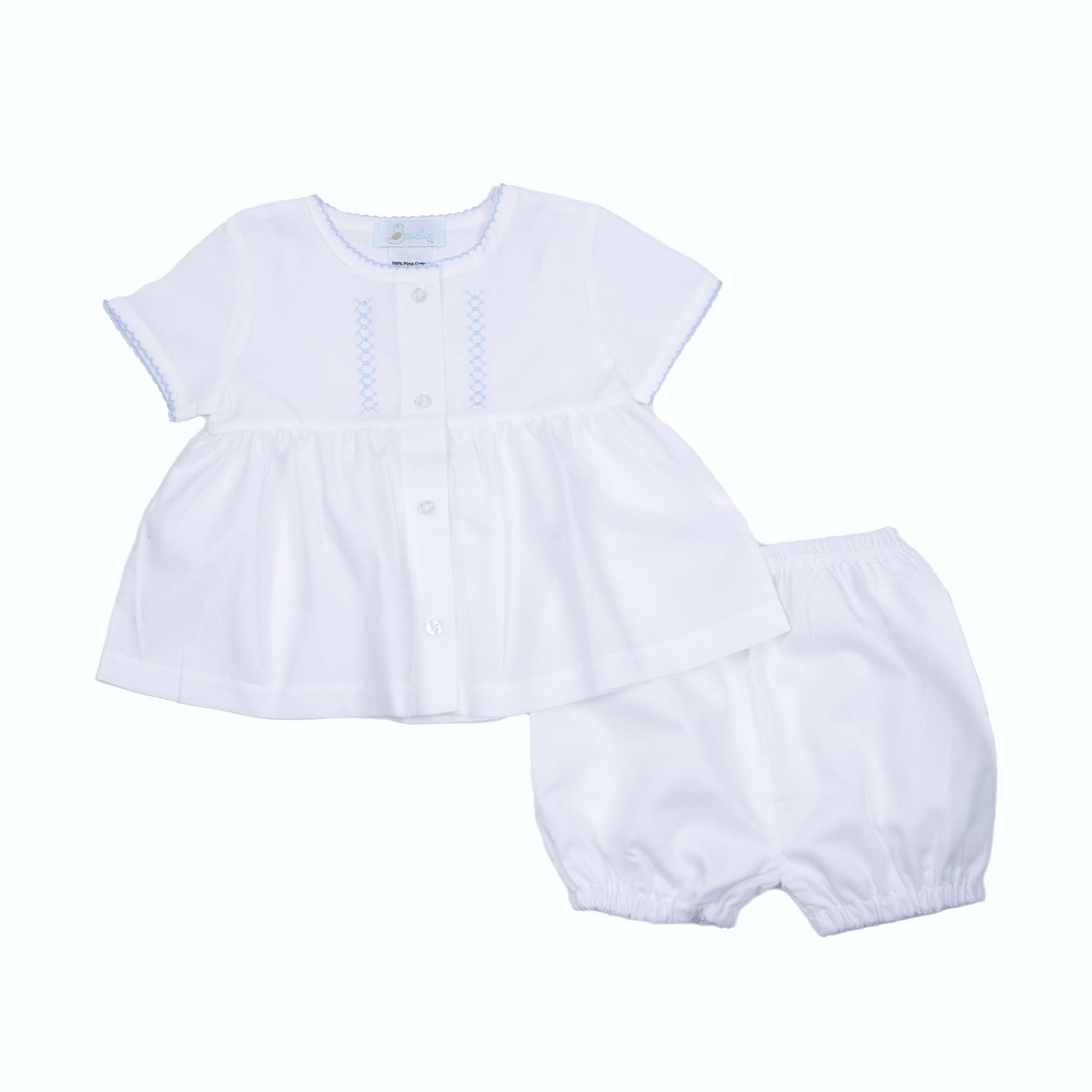 White Classic Batiste Diaper Set