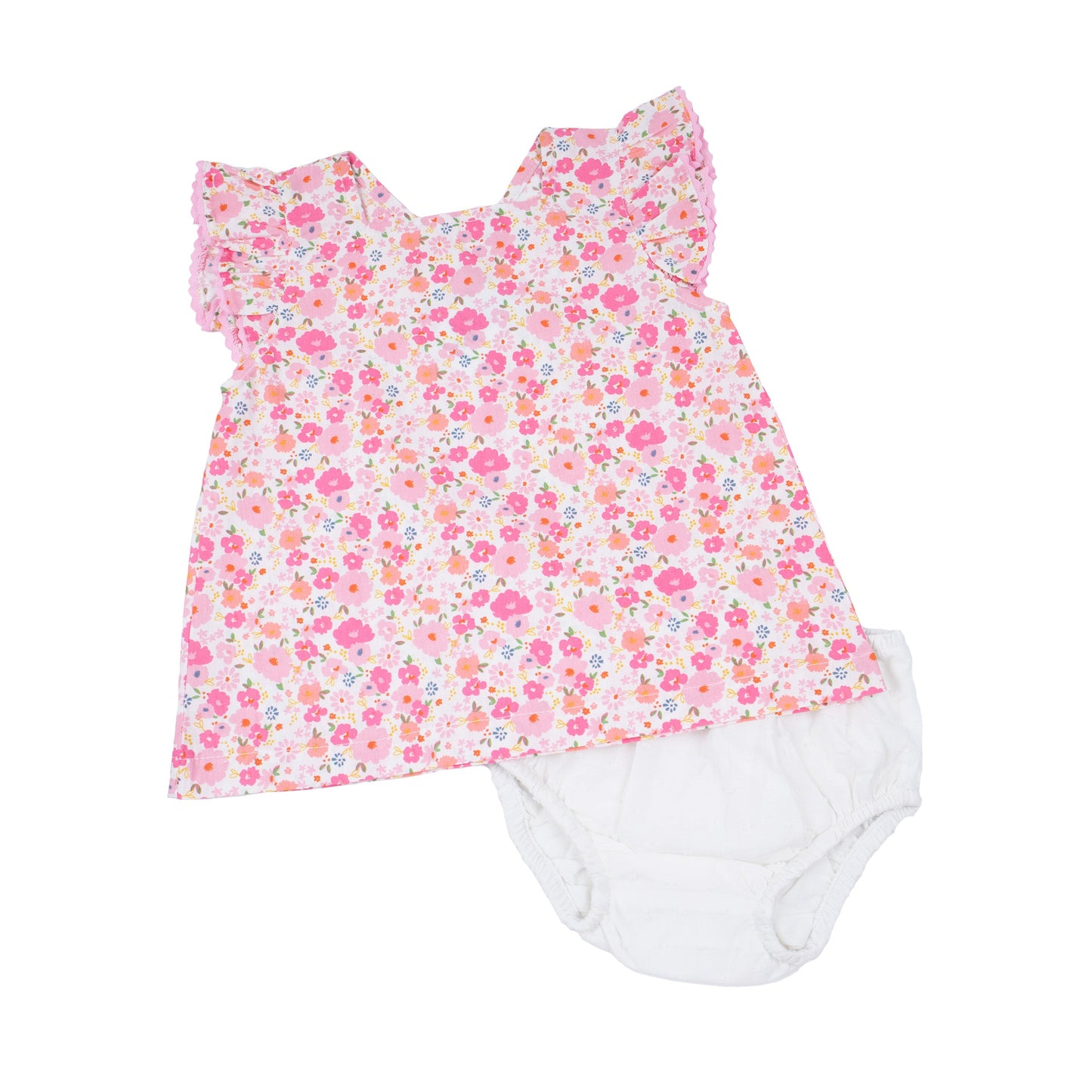 Baby Girl Pink Nena Flutter Sleeve Set