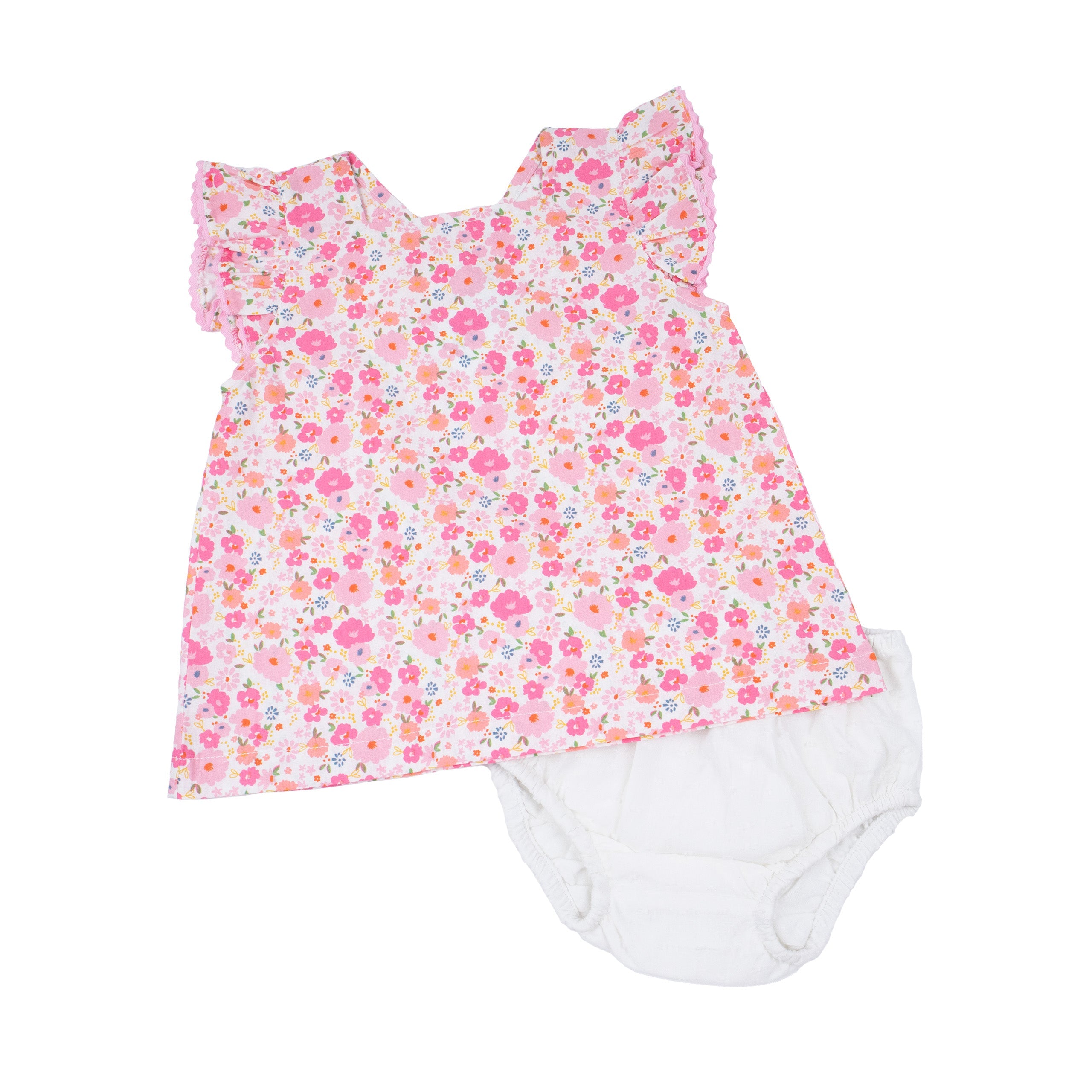 Baby Girl Pink Nena Flutter Sleeve Set