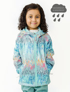 All-Weather Raincoat Hoodie - Rainbow Leopard