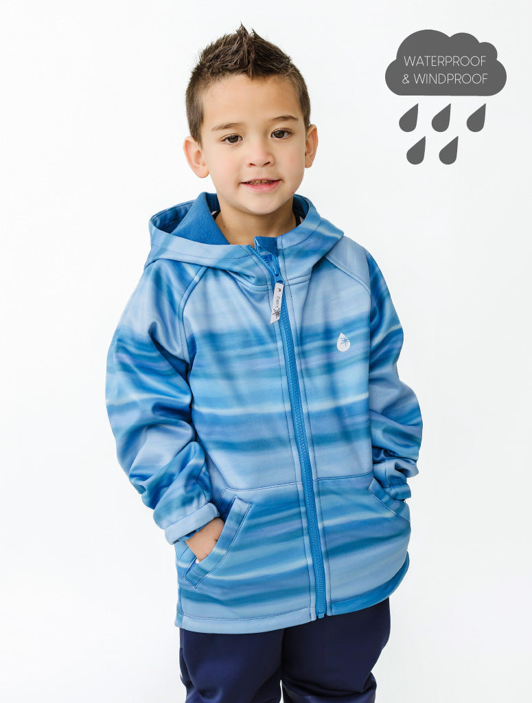 All-Weather Raincoat Hoodie - Surf Horizon