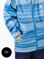 All-Weather Raincoat Hoodie - Surf Horizon