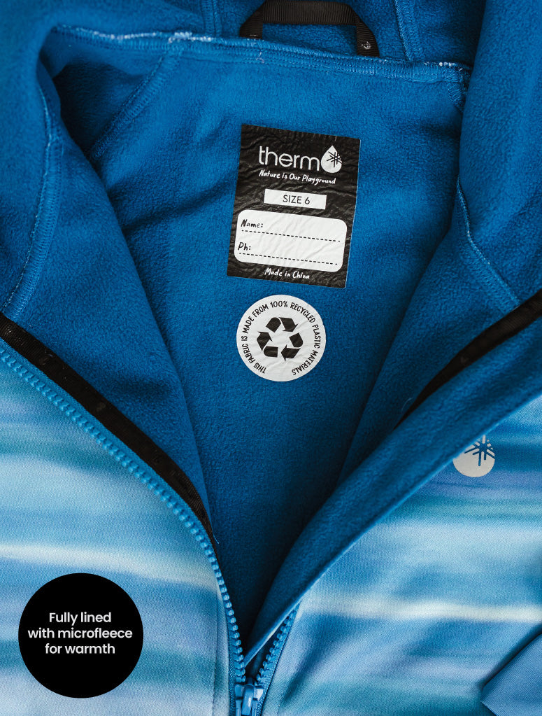 All-Weather Raincoat Hoodie - Surf Horizon