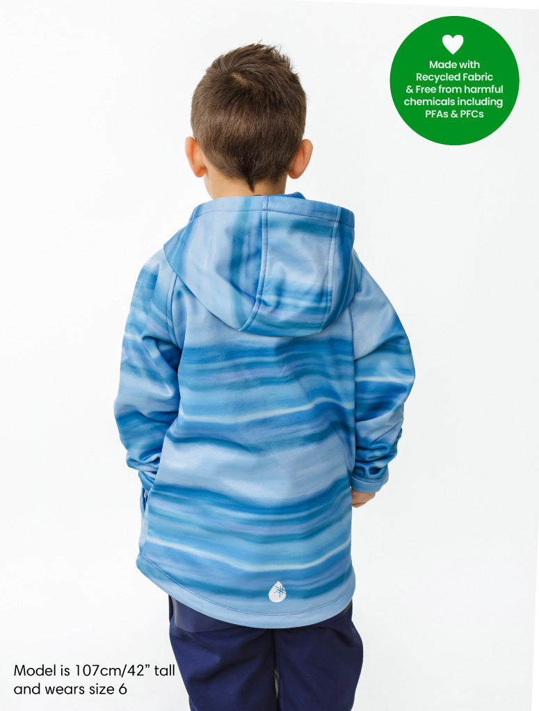 All-Weather Raincoat Hoodie - Surf Horizon