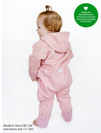 All-Weather Fleece Onesie - Dusky Pink