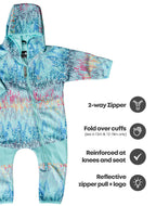 All-Weather Fleece Onesie - Rainbow Leopard