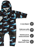 All-Weather Fleece Onesie - Shark