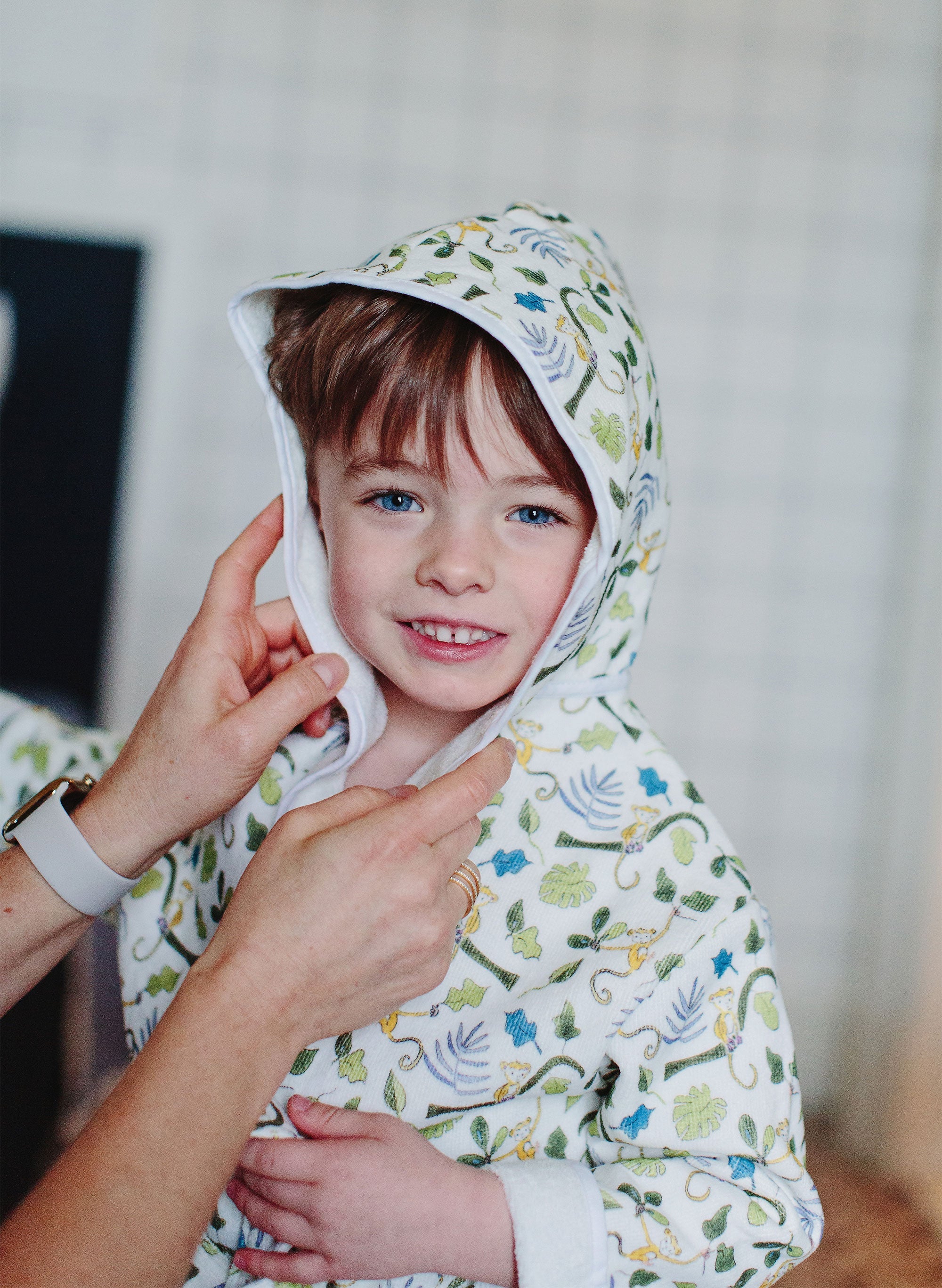Organic Happy Monkey Bathrobe