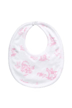 Pink Toile Pima Cotton Baby Bib