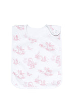 Pink Toile Baby Feeding Pima Cotton Bib