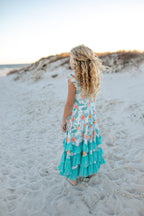 Tropical 3 Ruffles Dress