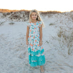 Tropical 3 Ruffles Dress