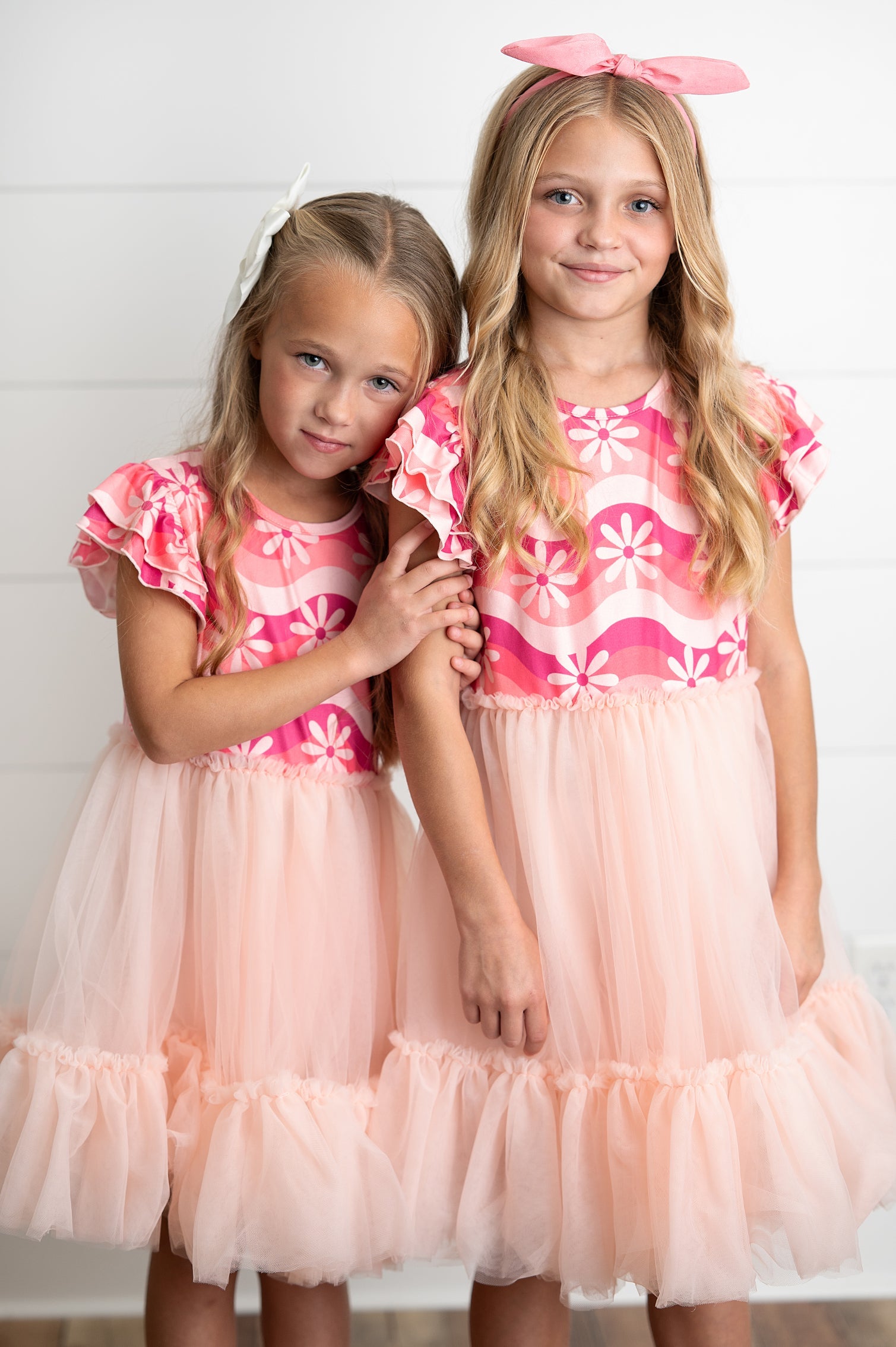 Pink Wave Tulle Dress