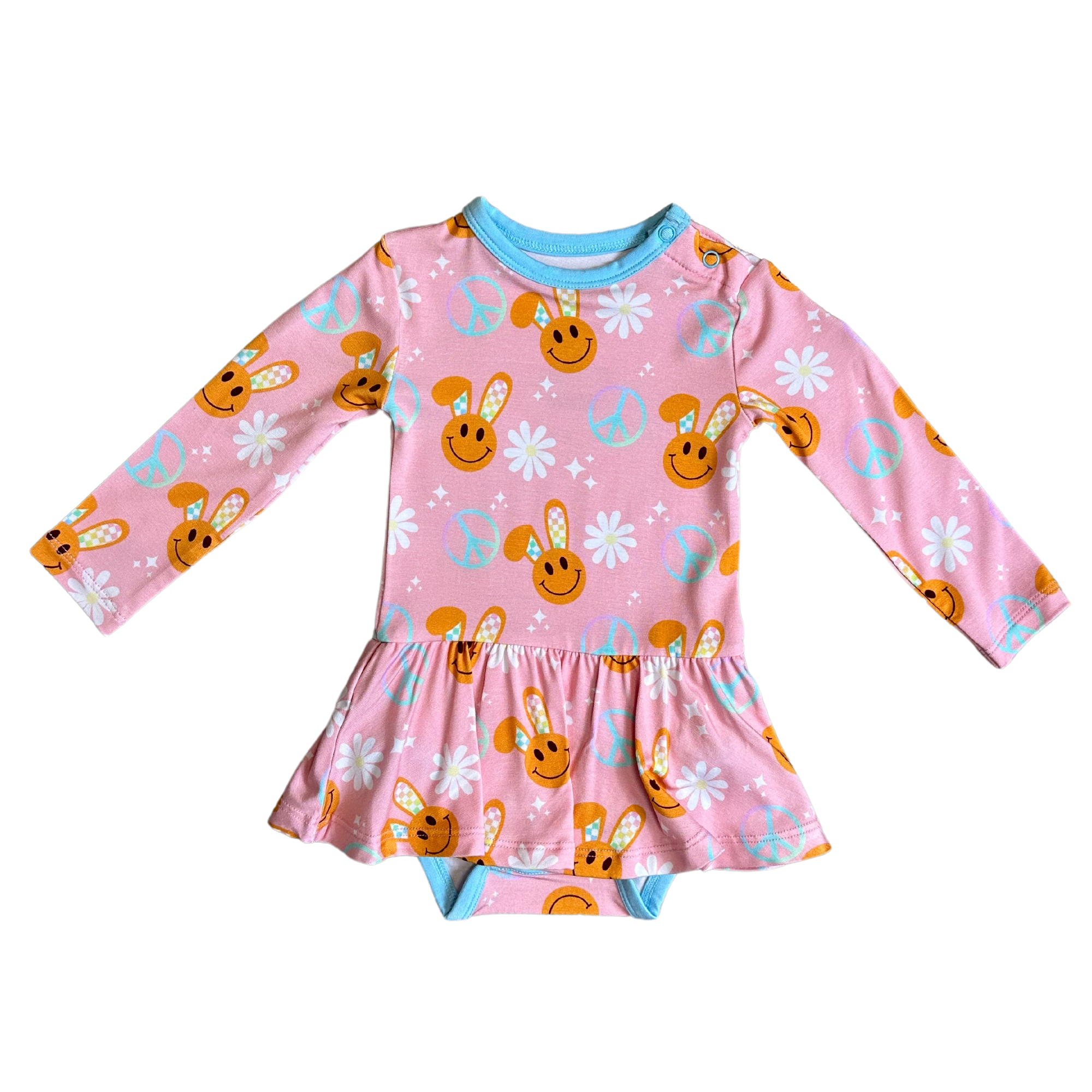 Baby Girl Hoppy Easter Bodysuit Dress