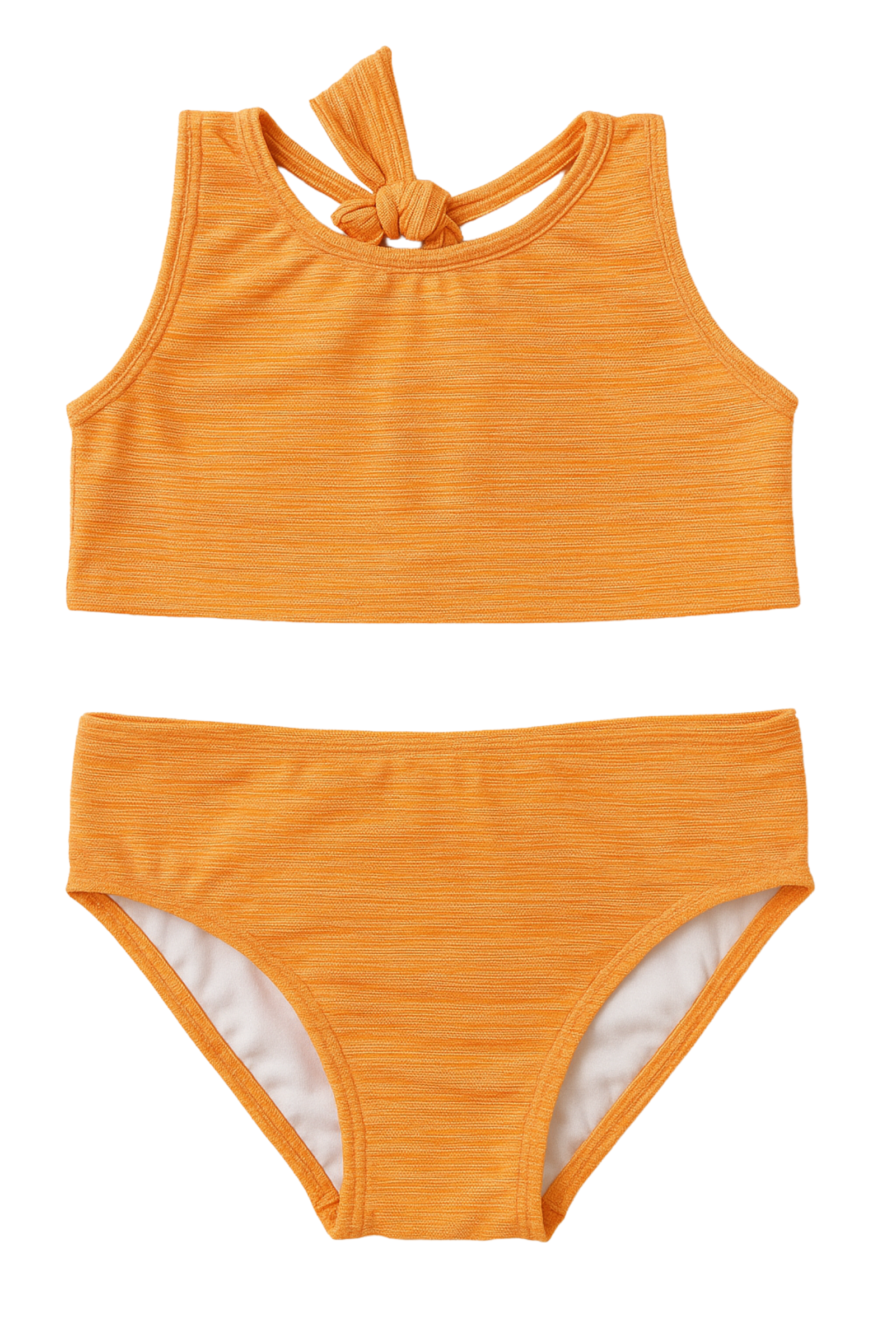 Little Goldie High Neck Two-Piece Swimsuit – Orange