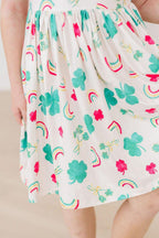 SALE Top of the Mornin' Flutter Sleeve Twirl Dress