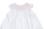 Toddler Girl White Sweet Occasions Bishop Collar Dress