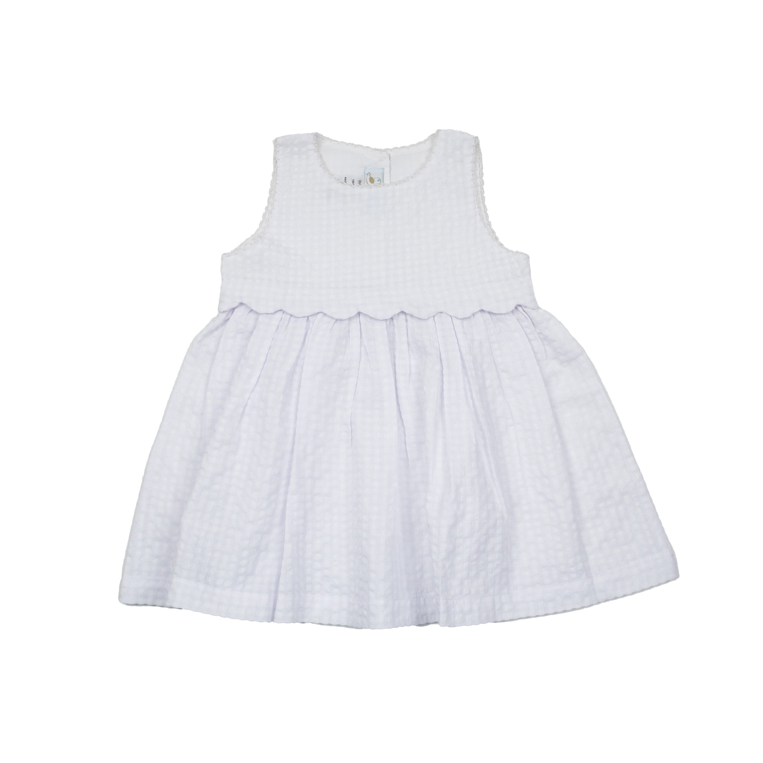 Scalloped Trim Dress