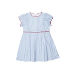 Toddler Girl Blue Gingham Pleated Dress