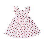 Nena Flutter Sleeve Pinafore Dress, Watermelons