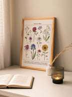 Fiat Floral Vintage Poster