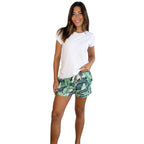 Women's Martinique® Green Banana Leaf Boxer Shorts
